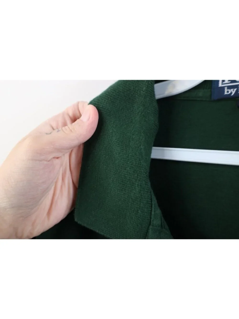 Vintage 90s Ralph Lauren Mens XL Soft Cotton Knit Long Sleeve Rugby Polo Green